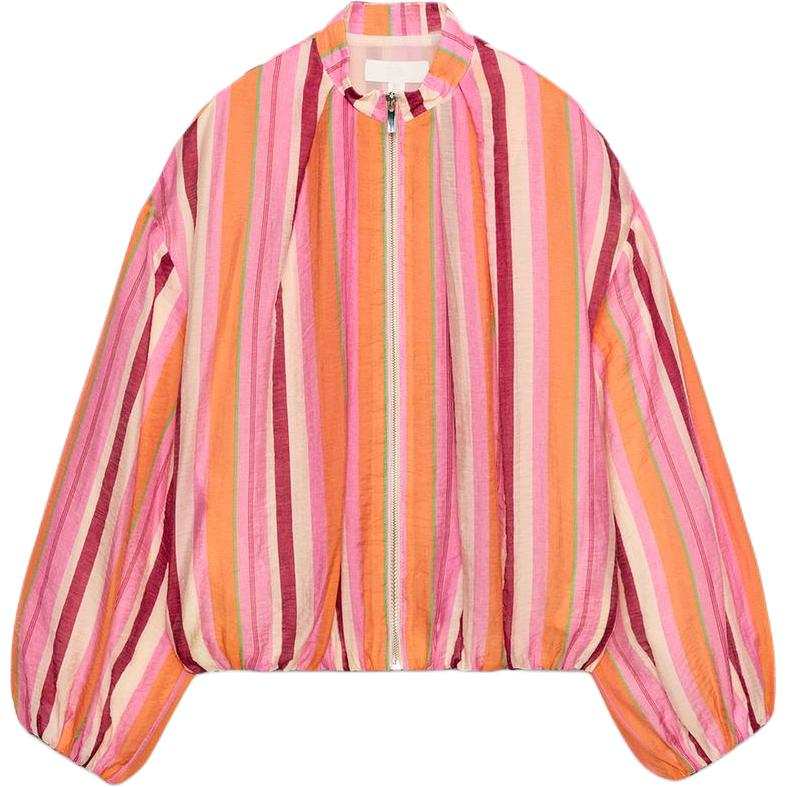ZARA Jackets Women's Multicolor Stand Collar Moderate