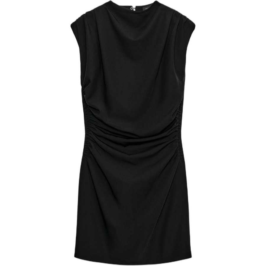 ZARA Sleeveless Dresses Women's Black Moderate