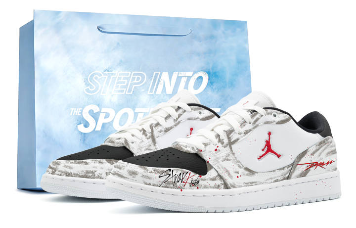 Jordan Jordan COURT CONNECT Skateboard Shoes Men's Low Top White/Brown/Red/Black