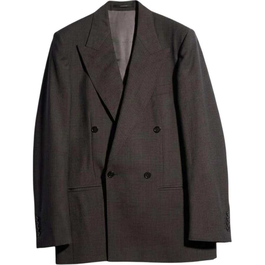 GUCCI Business Suits Men's Dark Brown Suit Collar Moderate Other