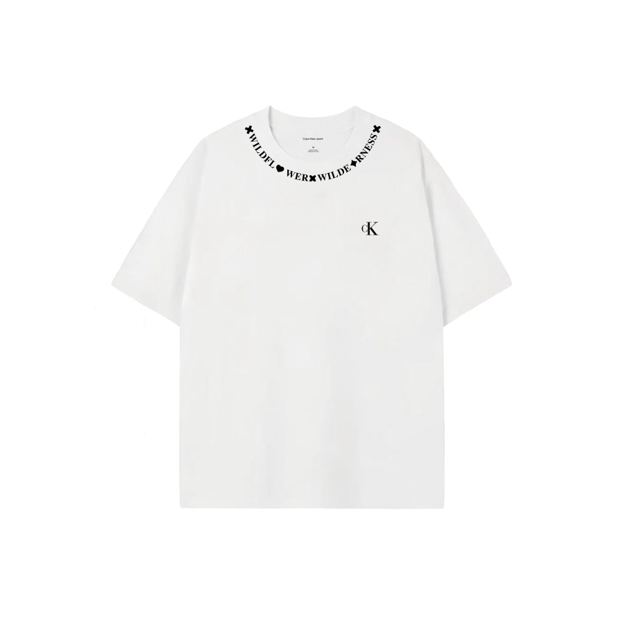 Calvin Klein T Shirts Unisex White Crew Neck