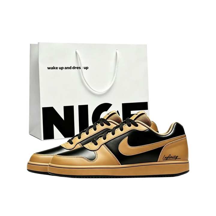 Nike Nike EBERNON Skateboard Shoes Unisex Low Top Black Brown