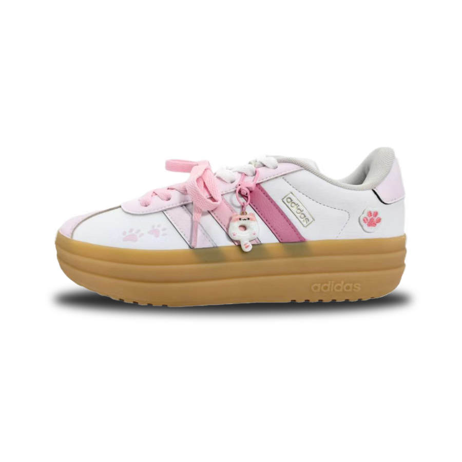 Adidas Adidas VL Court Bold Skateboard Shoes Women's Low Top Peach Pink