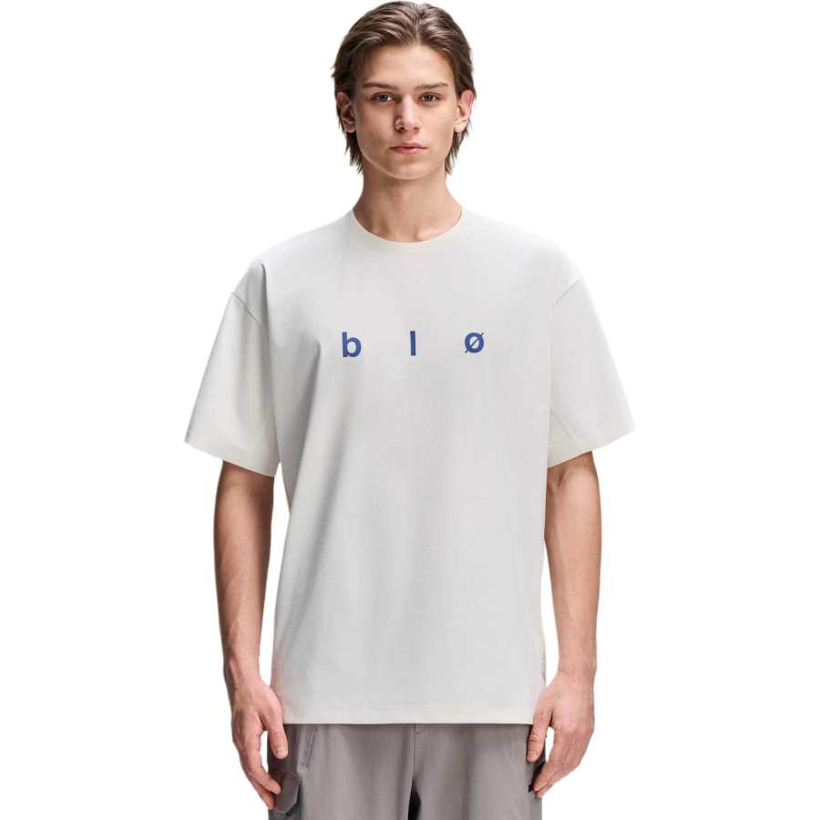 DESCENTE DESCENTE BLEU Quick Dry T Shirts Men's Crew Neck Thin