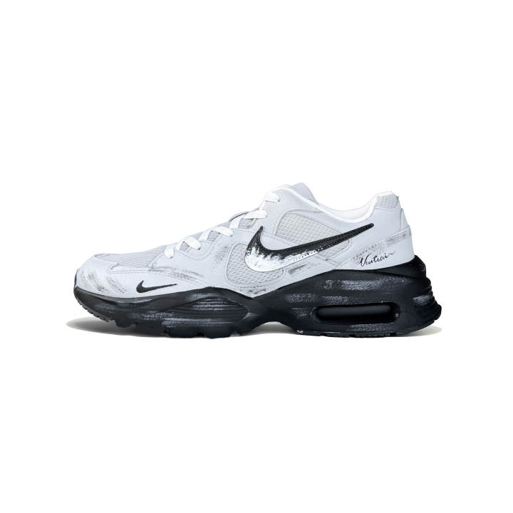 Nike Nike Air Max Fusion Running Shoes Men's Low Top White Black Distressed Colorway