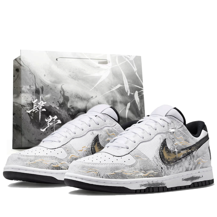 Nike Nike Dunk Skateboard Shoes Men's Low Top White Black