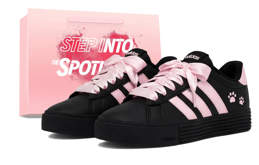 Adidas Adidas Daily 4.0 Skateboard Shoes Unisex Low Top Black/Pink