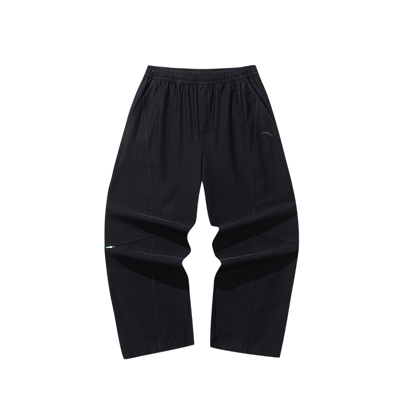 ANTA Life Collection Knitted Sweatpants Men's Black Moderate Straight Fit Pants