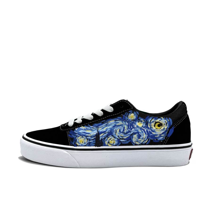 Vans Vans Ward Skateboard Shoes Men's Low Top Black/Blue