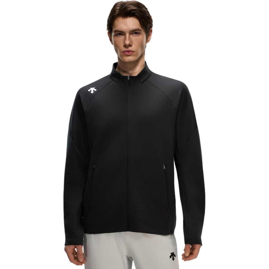 DESCENTE DESCENTE Training Quick Dry Clothing Men's BK Black Stand Collar