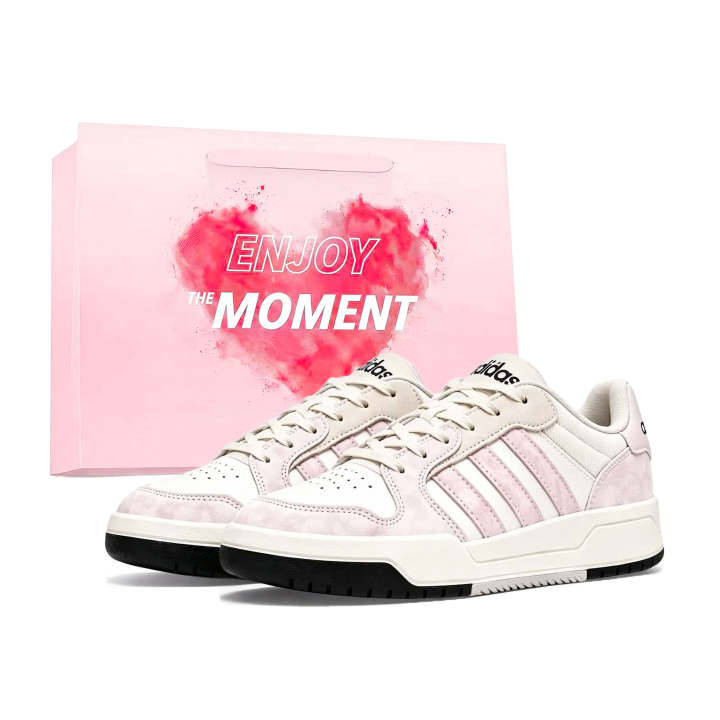 Adidas Adidas ENTRAP Skateboard Shoes Unisex Low Top Pink/White