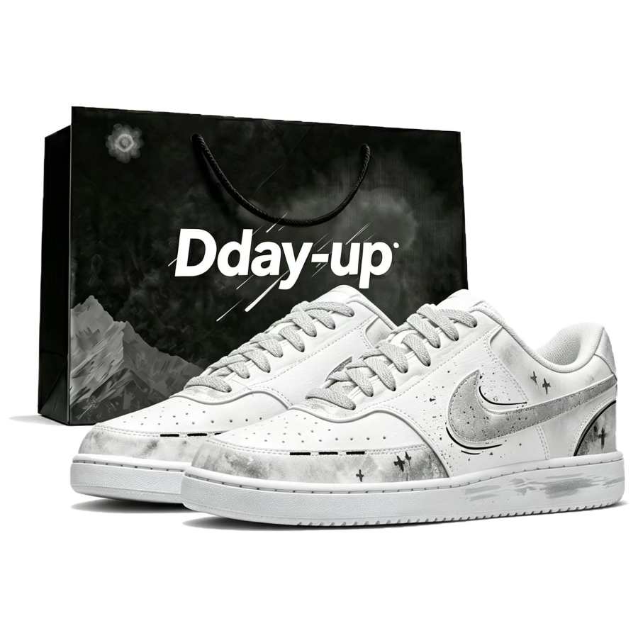 Nike Nike Court Vision 1 Skateboard Shoes Unisex Low Top Premium Gray