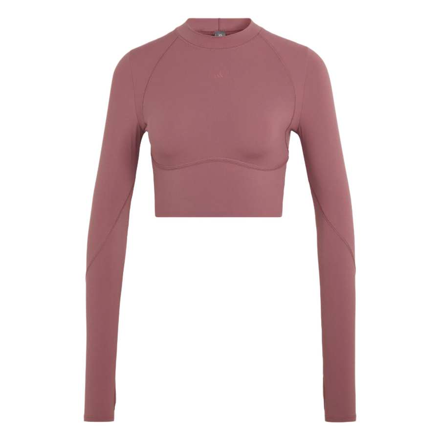 Adidas Adidas X Stella McCartney T Shirts Women's Elegant Dark Red Crew Neck Moderate Other