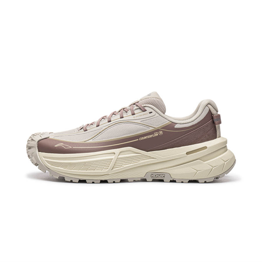 Li-Ning Li Ning Outdoor CF Tracing Xichang 2SE Mountaineering & Hiking Shoes Women's Low Top Beige Brown Multicolor