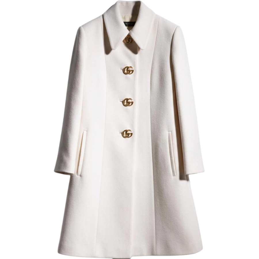 GUCCI Coats Women's White Moderate