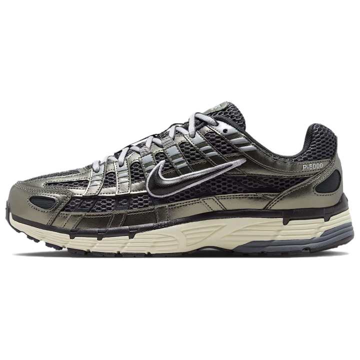 Nike Nike P 6000 Running Shoes Men's Low Top Coal Black/Metal Blue Gray/Smoke Gray/Black