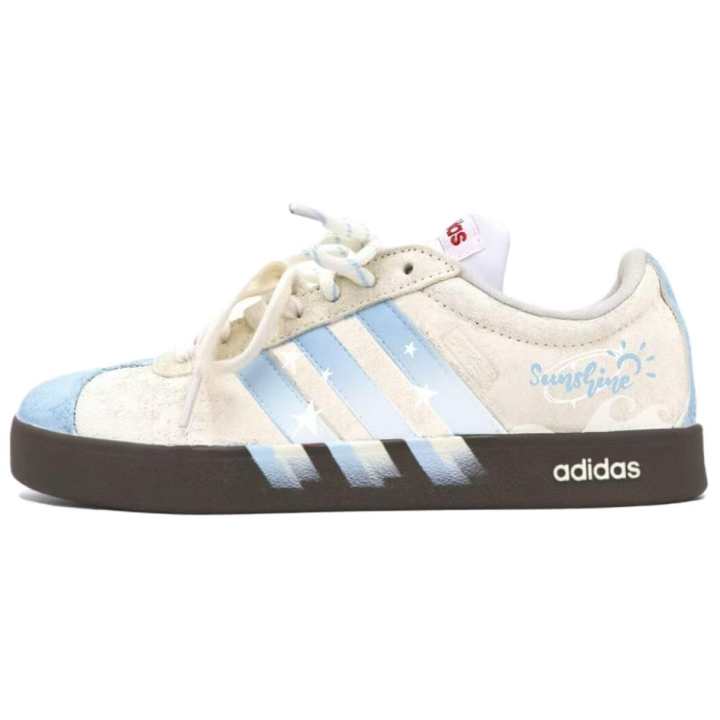Adidas Adidas Vl Court Classic German Army Trainers Unisex Low Top Blue White