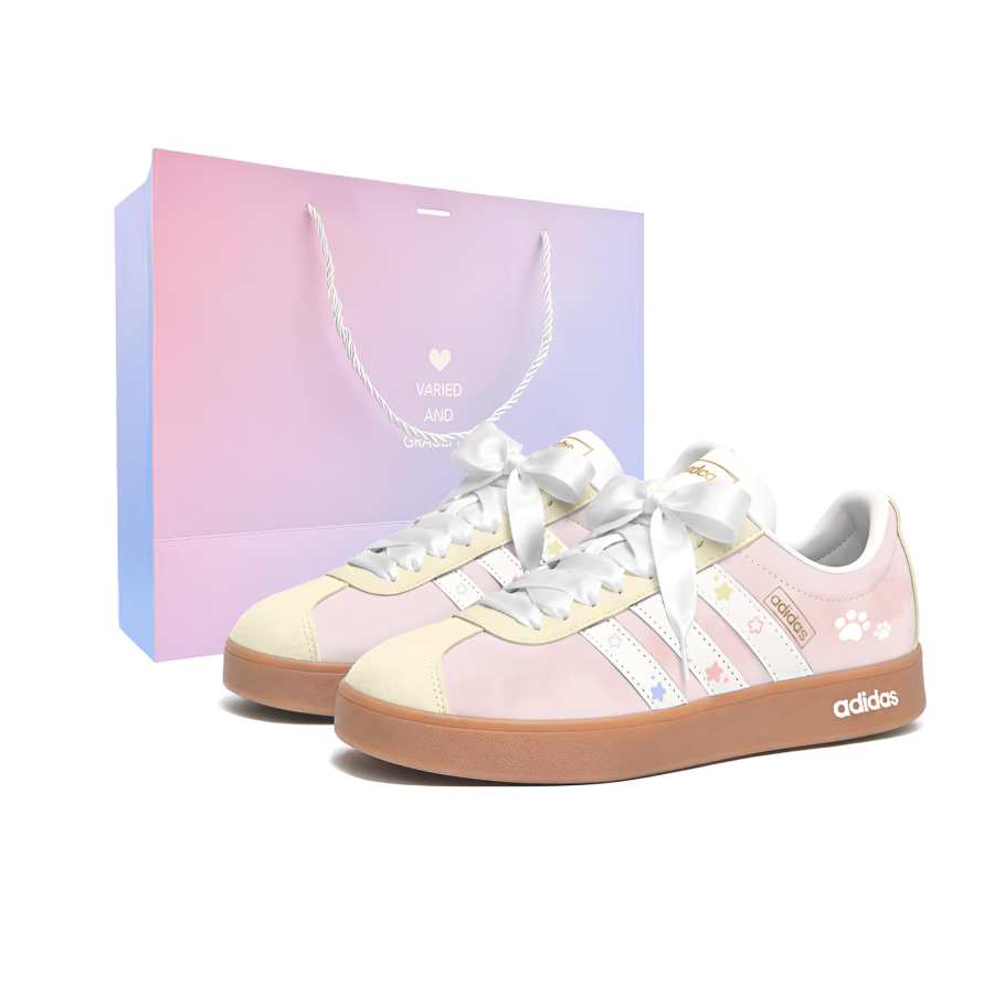 Adidas Adidas VL COURT 2.0 German Army Trainers Women's Low Top Pink