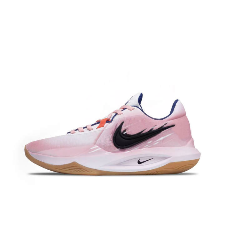 Nike Nike Precision 6 Basketball Shoes Men's Low Top Black, Pink, White