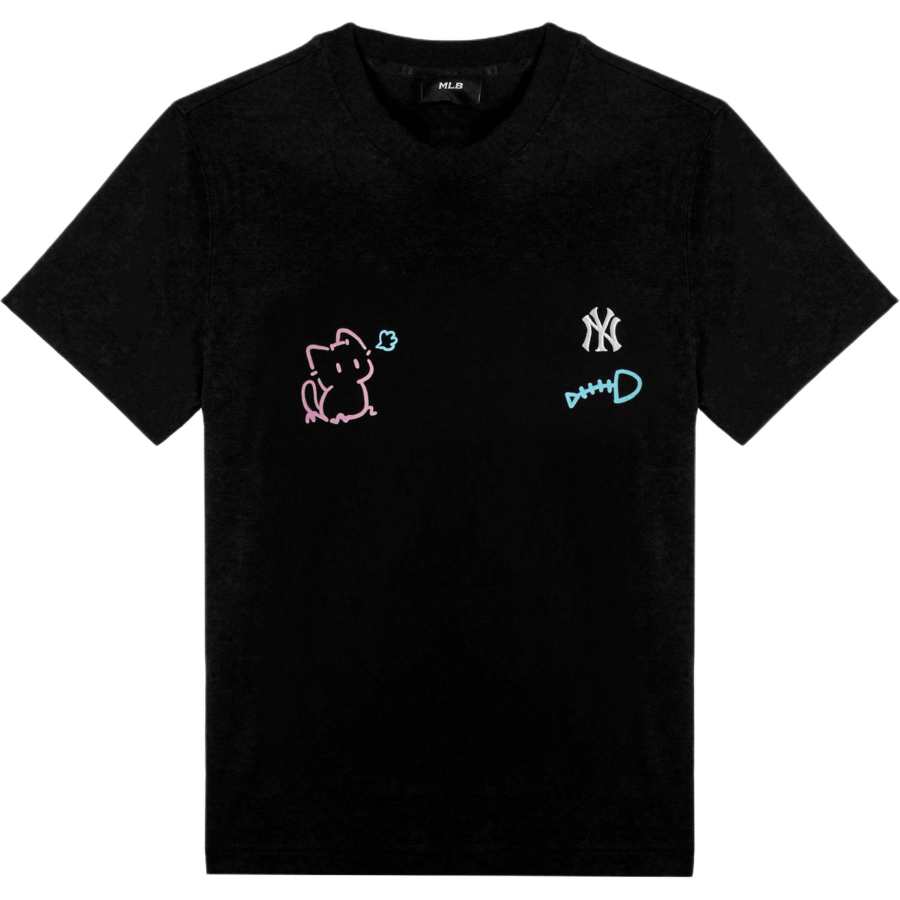MLB MLB T Shirts Unisex Black Crew Neck