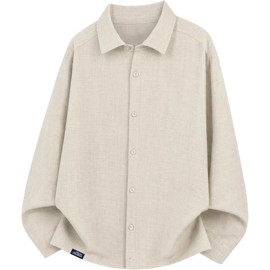 MostwantedLab MostwantedLab Shirts Unisex Lapel Thin Straight Fit