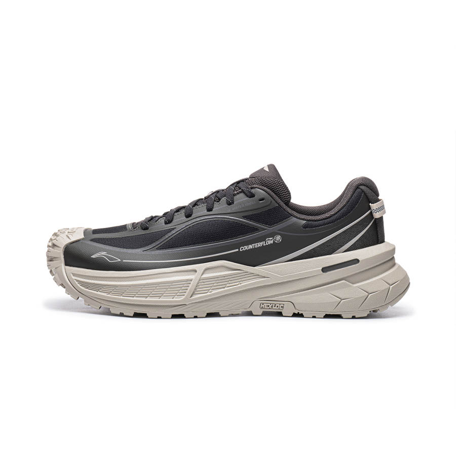 Li-Ning Li Ning Outdoor CF Tracing, Xingchuan 2SE Mountaineering & Hiking Shoes Men's Low Top Black Gray Beige Patchwork