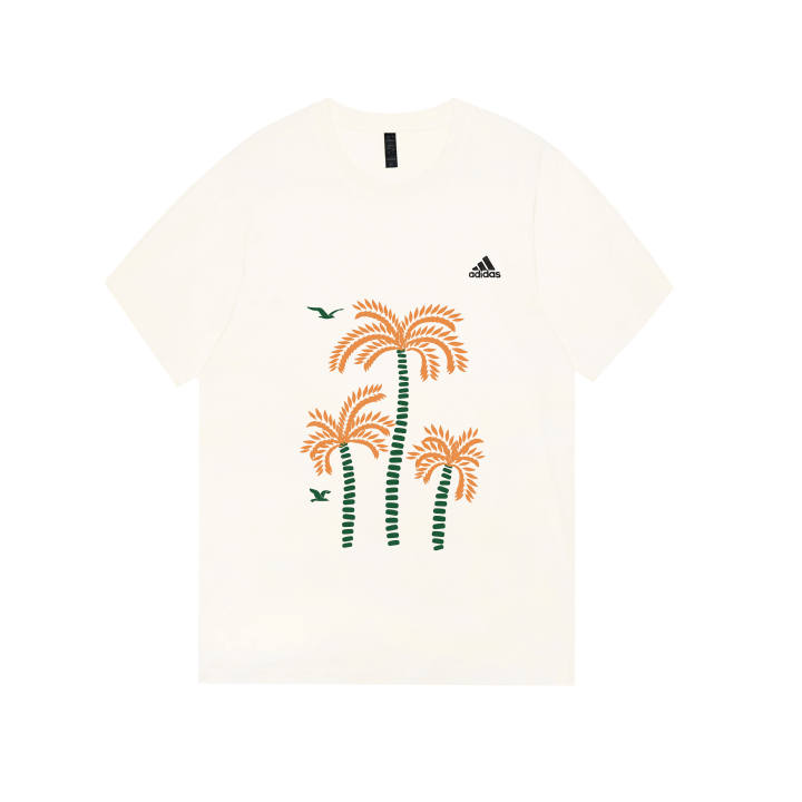 Adidas Adidas MUST HAVES T Shirts Unisex Ecru Crew Neck Moderate