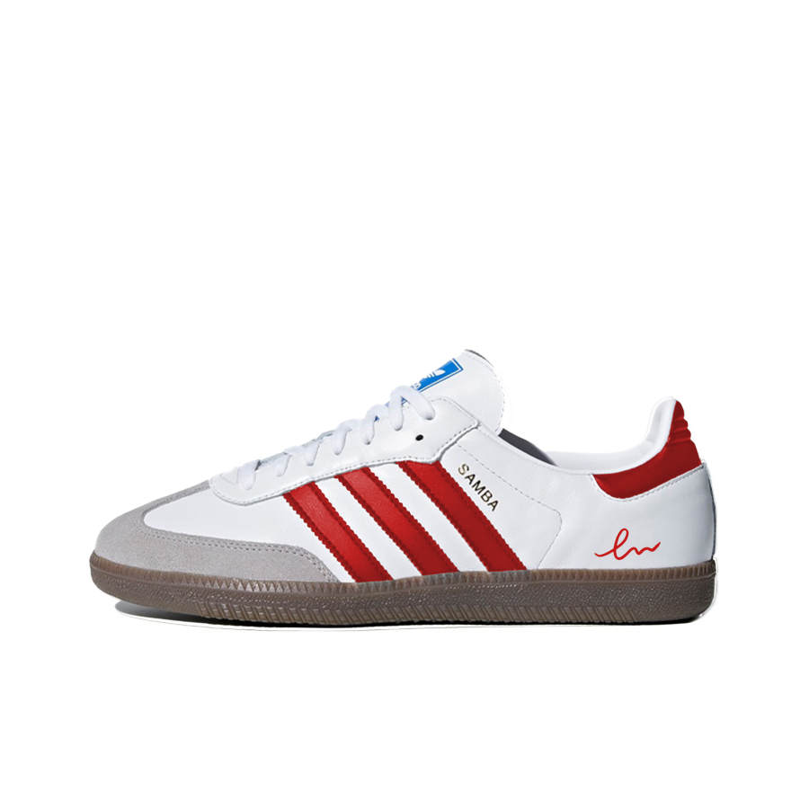 Adidas Originals SAMBA OG German Army Trainers Unisex Low Top Red