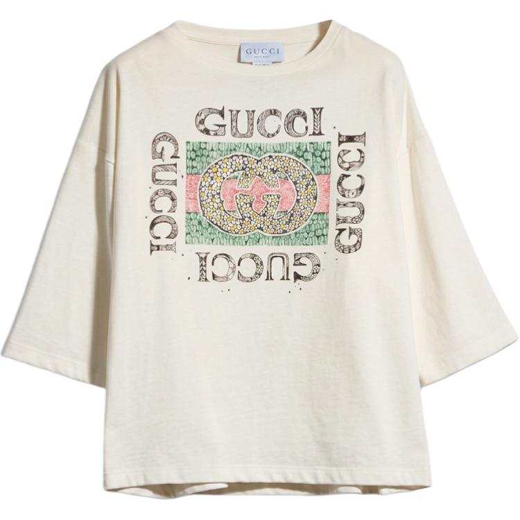 GUCCI Kids T Shirts Crew Neck Moderate