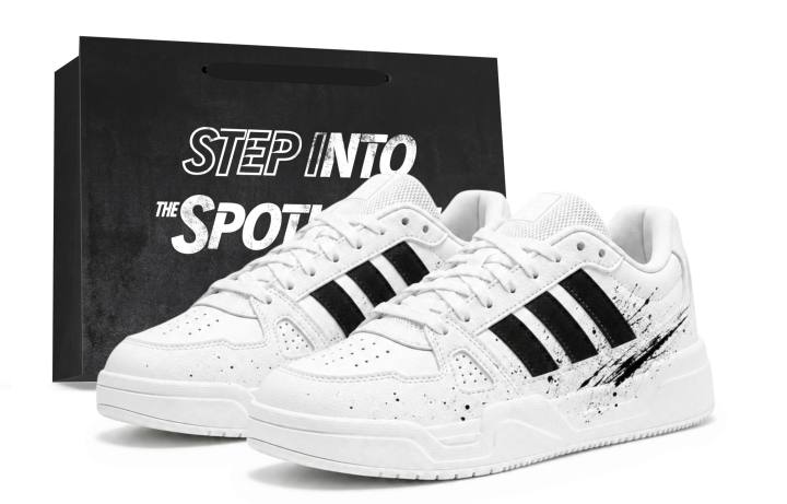Adidas Adidas LITE BALLER Skateboard Shoes Unisex Low Top White, Black