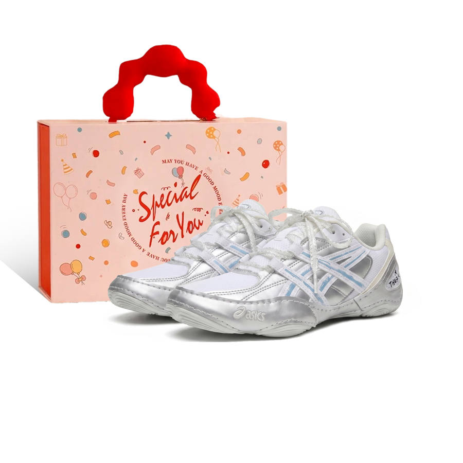 ASICS ASICS Hypersync Casual Shoes Unisex Low Top White/Silver/Blue