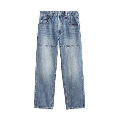 CORNILOT Jeans Unisex Blue Moderate Straight Fit Pants