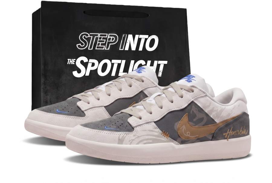 Nike Nike SB Force 58 Skateboard Shoes Unisex Low Top Black/White/Orange