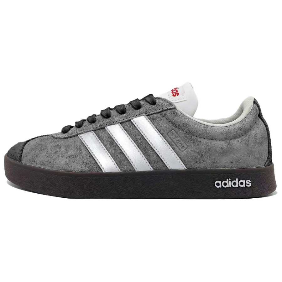 Adidas Adidas VL COURT 2.0 German Army Trainers Unisex Low Top Gray Brown White Black Color Block