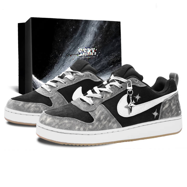 Nike Nike Court Borough Skateboard Shoes Men's Low Top Black/White