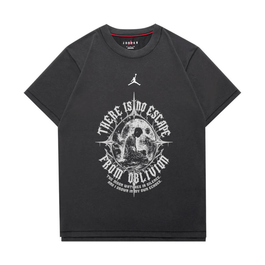 Jordan Jordan Dri FIT T Shirts Unisex Dark Gray Crew Neck Moderate
