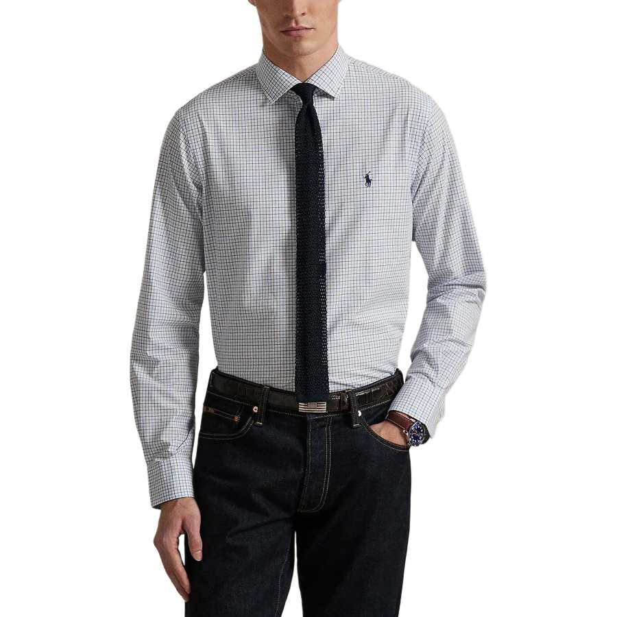 Polo Ralph Lauren Shirts Men's White Lapel Moderate