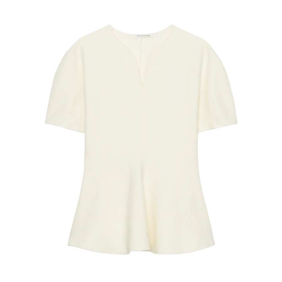 ZARA T Shirts Women's Medium Nude V Neck