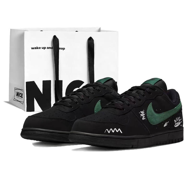 Nike Nike Big Skateboard Shoes Men's Low Top Black