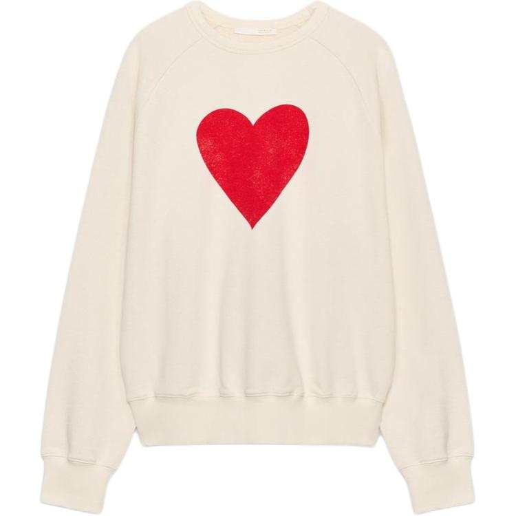 ZARA Sweatshirts Women's Nude/Beige Crew Neck Moderate
