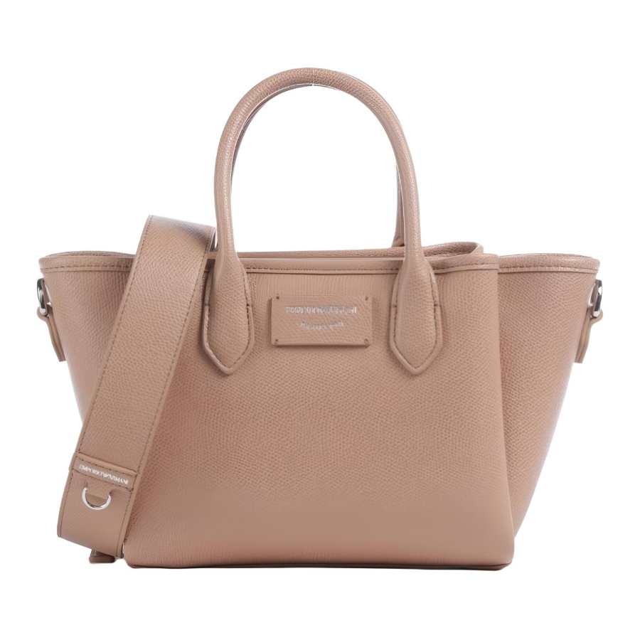 EMPORIO ARMANI Logo Patch Top Handle Bag