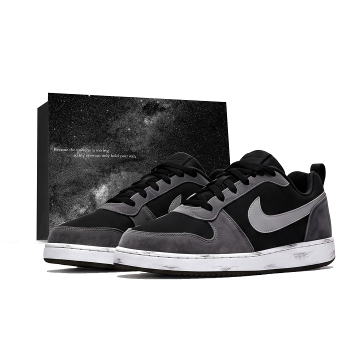 Nike Nike Court Borough Skateboard Shoes Unisex Low Top Black, White, Gray