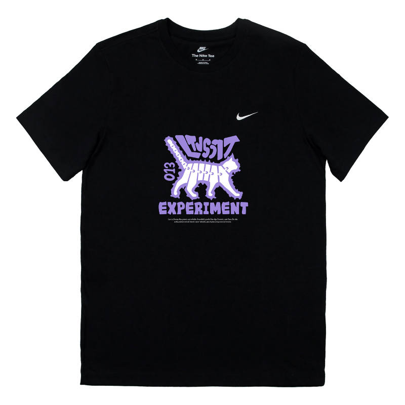 Nike Nike Sportswear T Shirts Men's Black Crew Neck Moderate