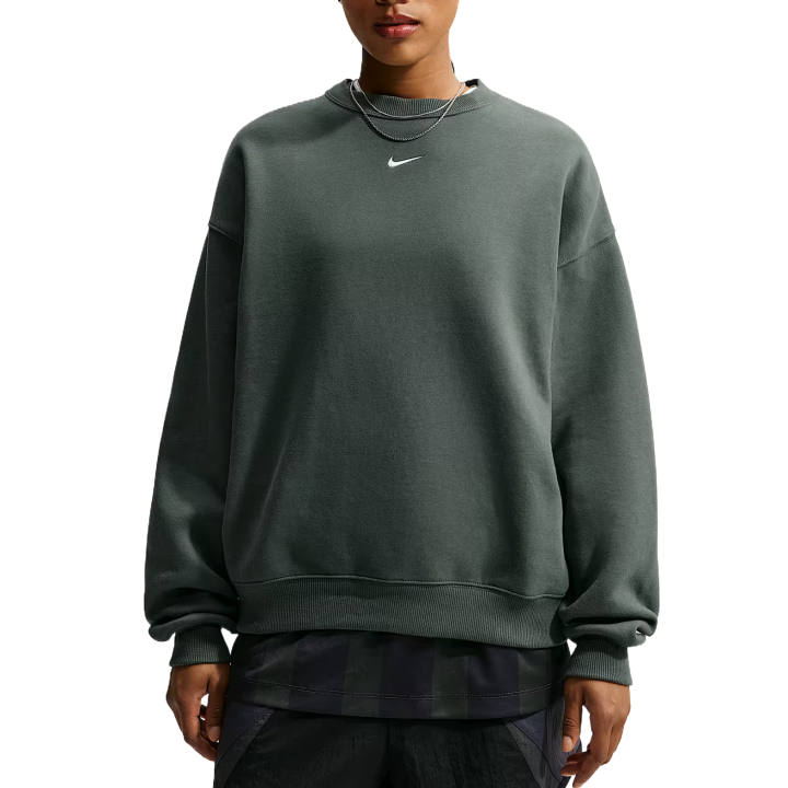 Nike Nike Sweatshirts Women's Green Camouflage/Sail White Crew Neck Moderate