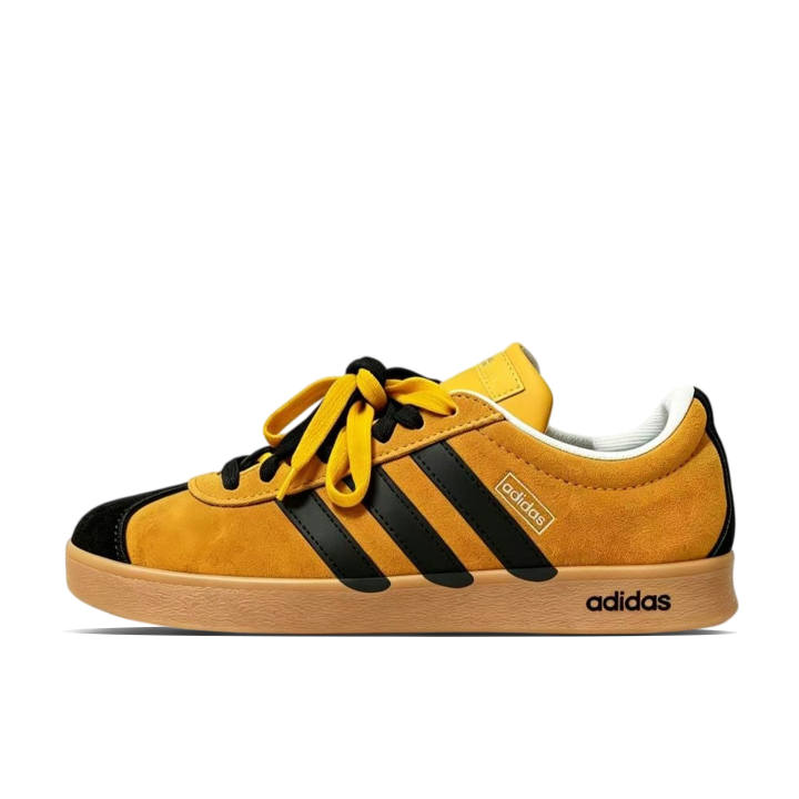 Adidas Adidas VL COURT 2.0 German Army Trainers Unisex Low Top Black/Yellow
