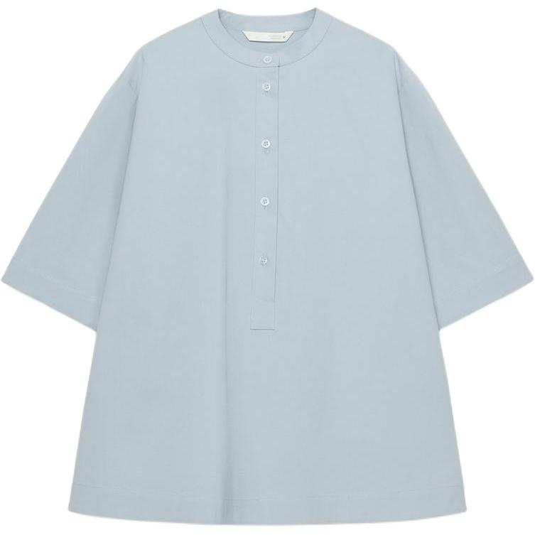 ZARA ZW Shirts Women's Blue Gray Crew Neck