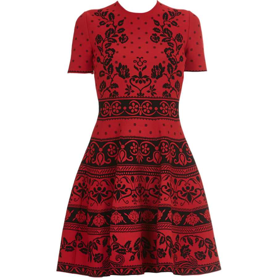 Alexander McQueen Short Sleeved Dress Women's