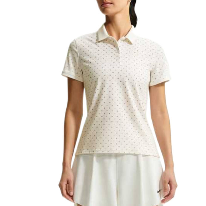 Nike Nike Dri FIT Victory Golf Clothing Women's White/Pink Foam/Black Polo Collar Moderate