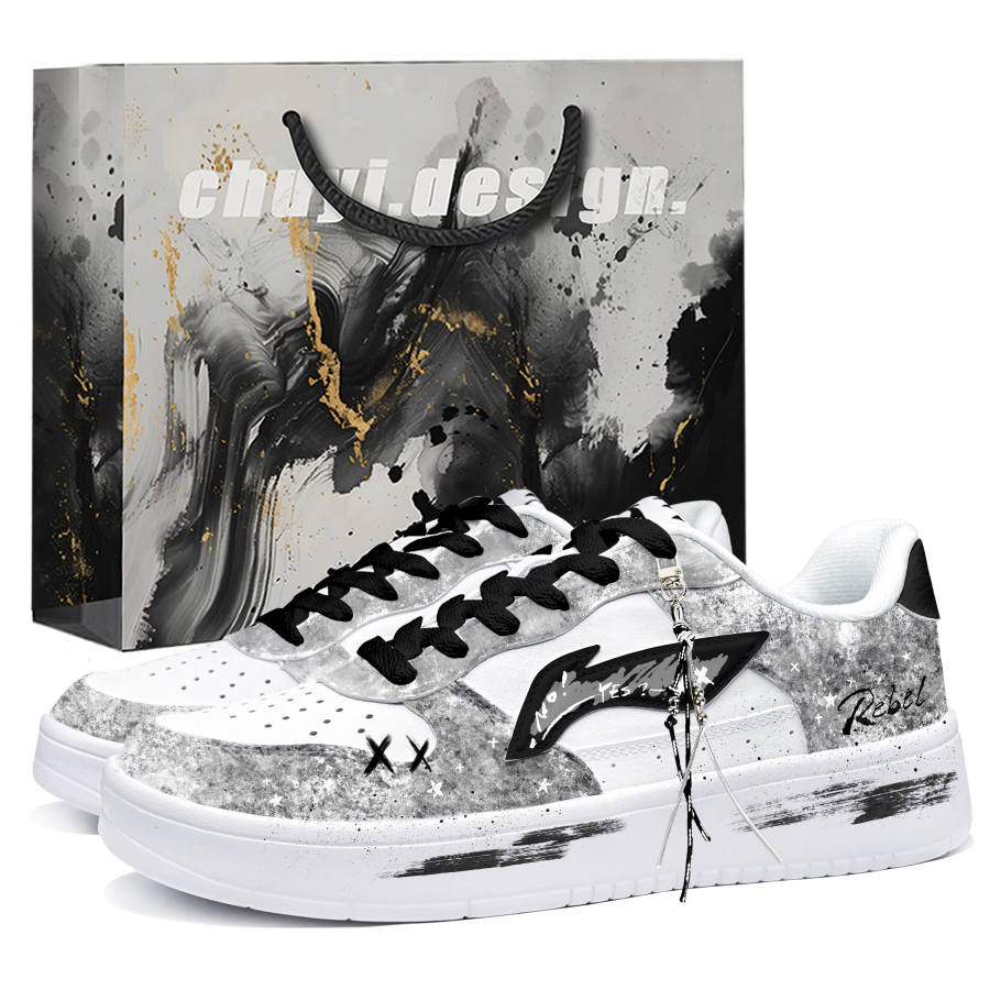 Li-Ning Li Ning Floating Boat Skateboard Shoes Men's Low Top White/Black