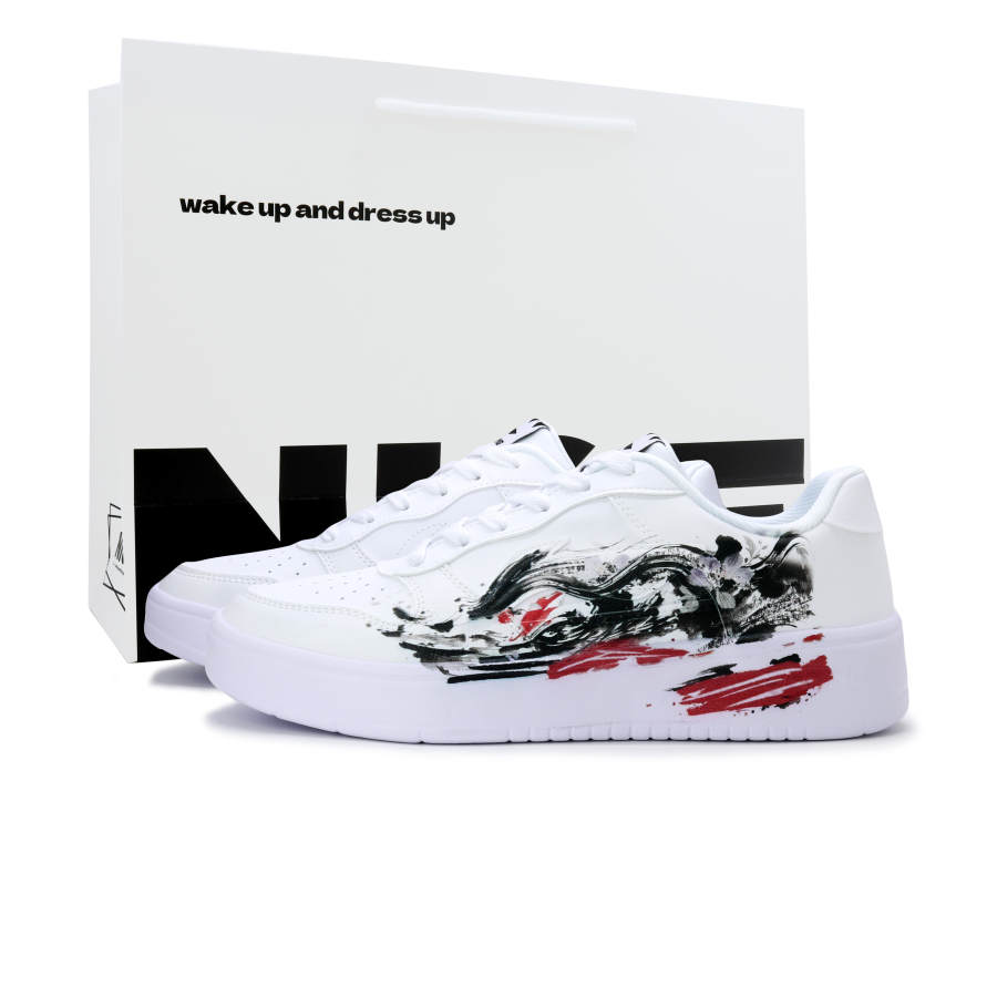 Li-Ning Li Ning Floating Boat Skateboard Shoes Unisex Low Top Red/Black/White